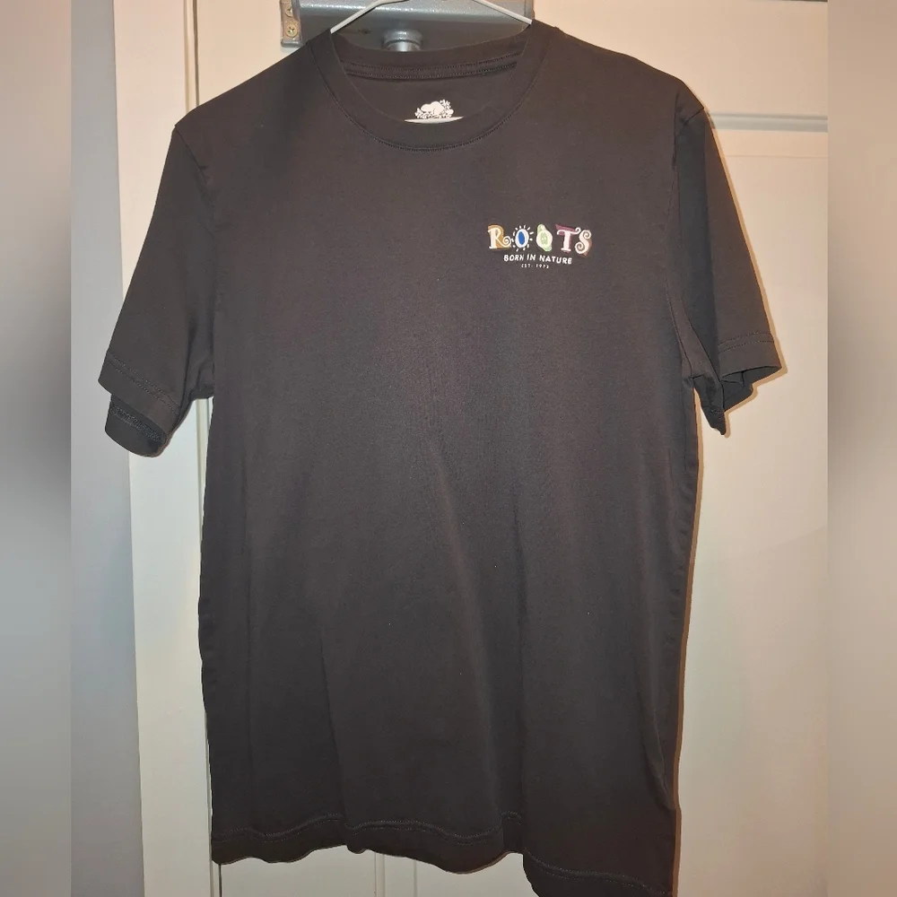 Roots Men's Charcoal Tee - Picture 7 of 9